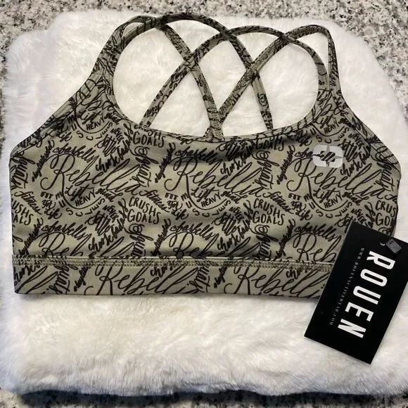 NWT Rouen Crush Goals sports Bra. Size XS.