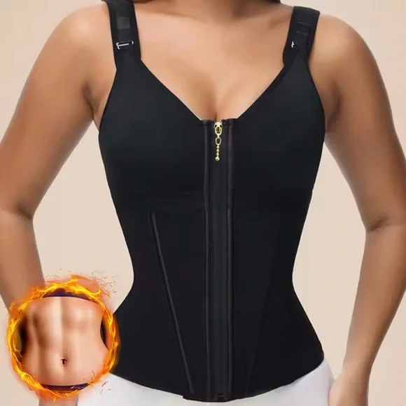 Black Women's Shapewear Corset Trainer Waist High compression S M L XL