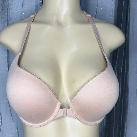 Victoria's Secret Blush Push-Up Bra Tan color Sz 34D