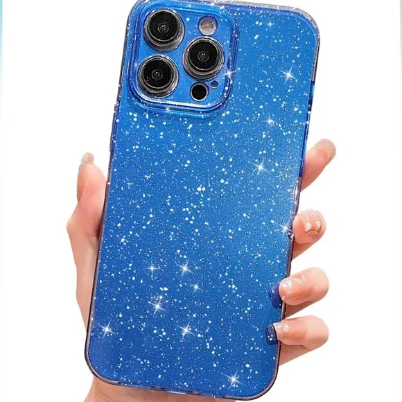 Set of eight iPhone 14 pro max glitter cases