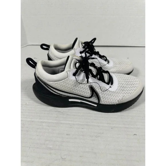 Nike Court Vapor Lite 2 Womens White Black Tennis Shoes DV3285-100 Size 8