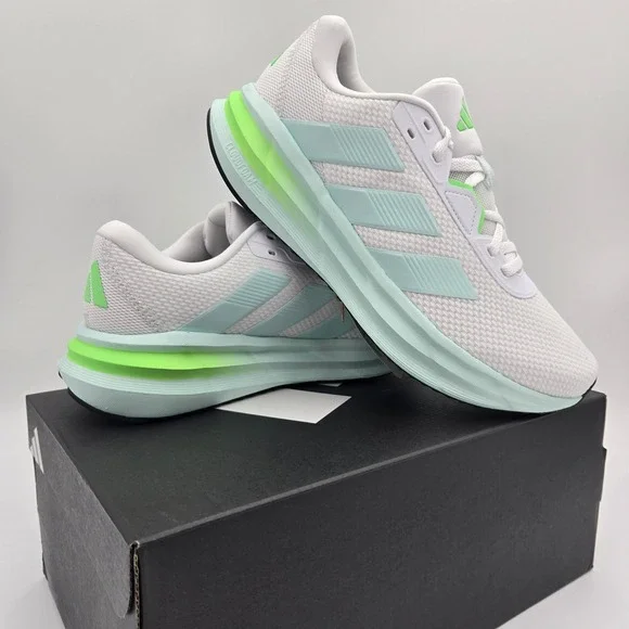 Adidas Galaxy 7 W Womens Running Shoes White Mint Lime JQ2610 Size 8.5 NEW