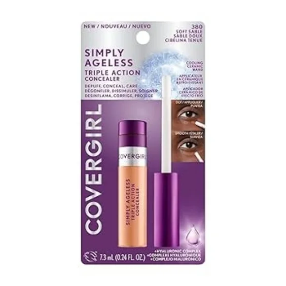 Covergirl Ageless Under-Eye Filler & Brightener Concealer, 380 Soft Sable