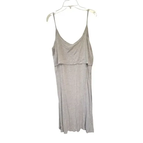Old Navy Maternity Sunday Sleep Dress in Gray Size Medium