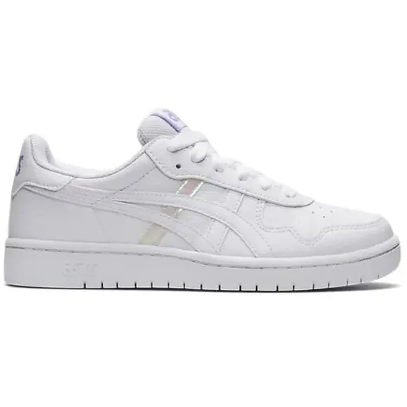 Asics Japan S GS Hologram Sneakers Size 5.5 White Low Top Lace Up Classic