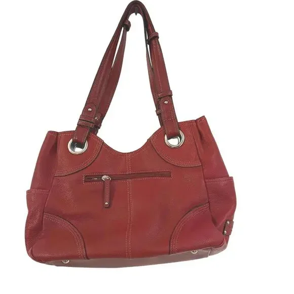 TIGNANELLO‎ Red Leather Hobo Satchel/Bag Luxury Y2K CabinCore