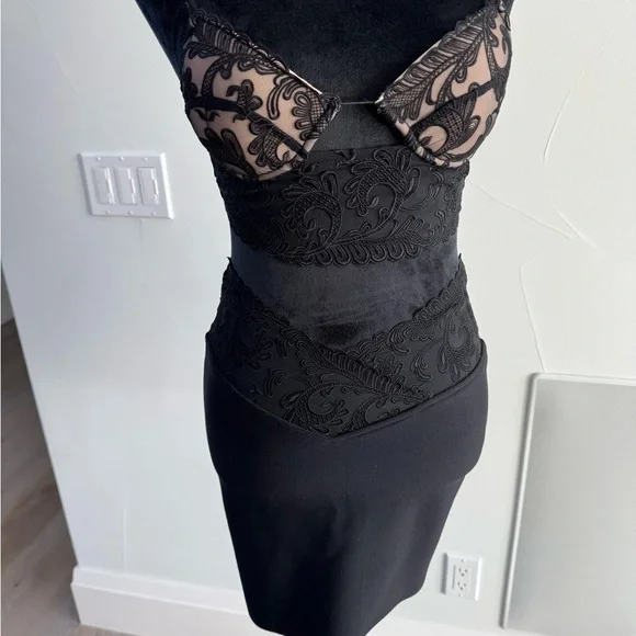 Elegant Black Lace two piece set
