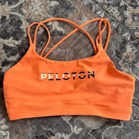 NEON Orange Peloton Cadent Strappy Sports bra - XL