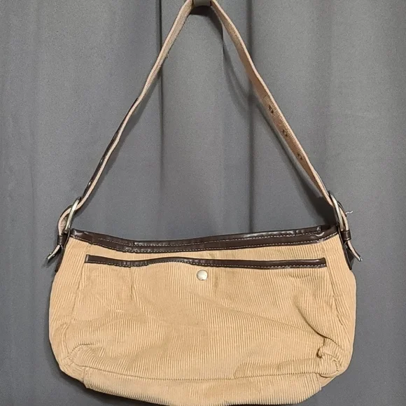 Corduroy 3 compartment purse