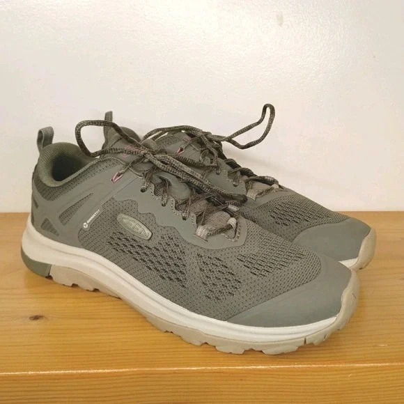 KEEN Terradora II Waterproof Hiking Trail Shoes Women's Size 9 Steel Grey