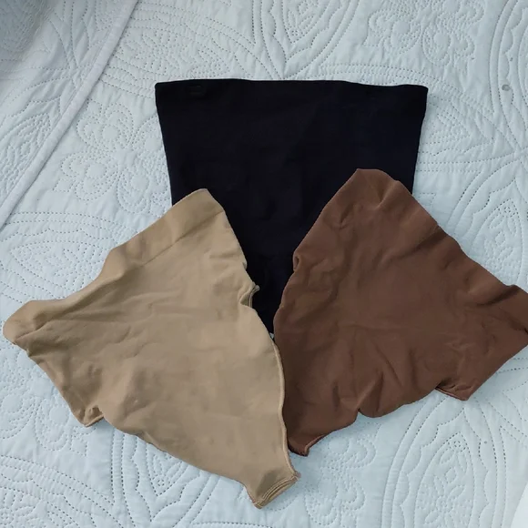 NEW Set of Three Thongs - Black, Tan, Brown