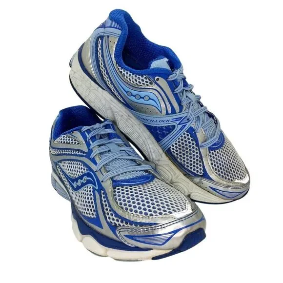 Saucony Omni 11 Women's Pre-owned Gray/Blue Running Sneakers - sz. 8 1/2