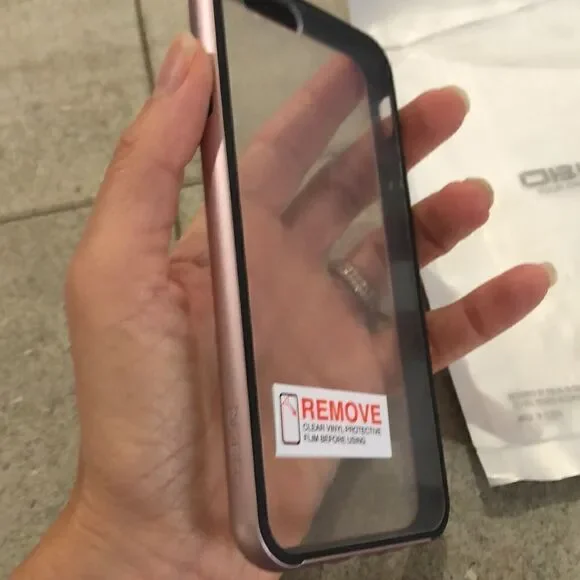 NEW Rose gold iPhone 6/6s Phone case clear with rose gold bumper.