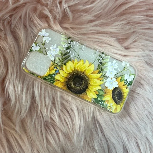 iPhone 11 Pro Sunflower Floral Spring Summer Fall Clear phone case NWOT