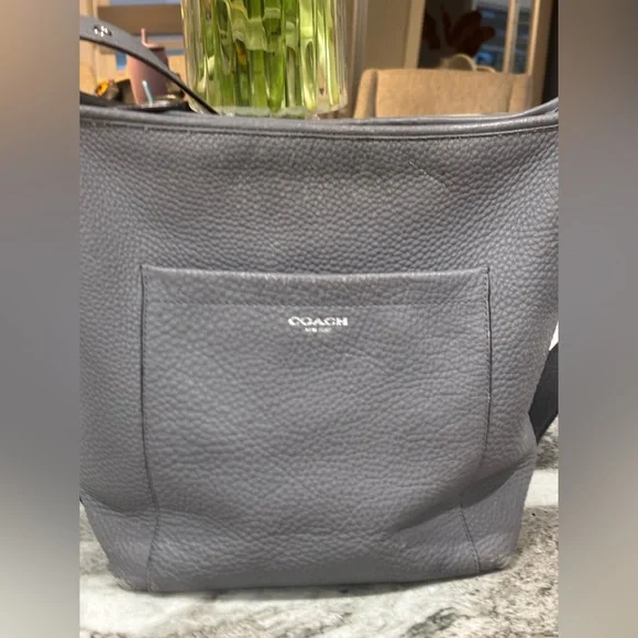 Coach Legacy Silver gray Leather Crossbody