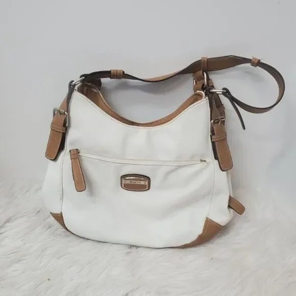 ROSETTTI WHITE & BROWN HOBO BAG