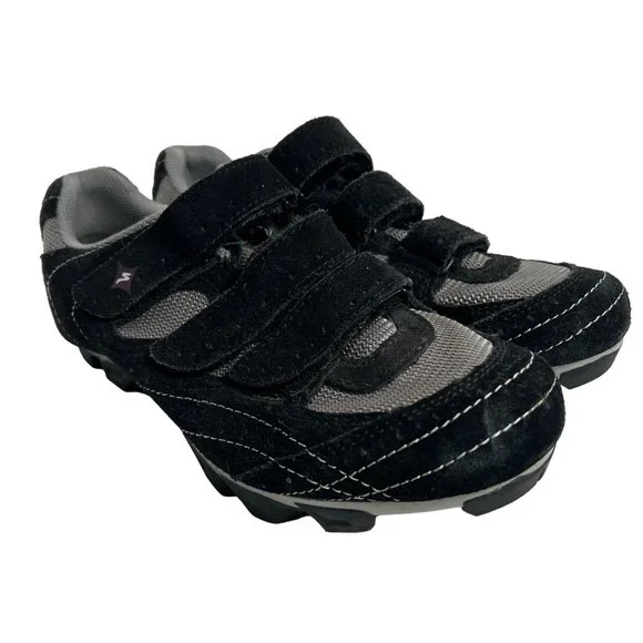 Specialized Riata Mountain Bike Cycling Spin Shoes‎ womens 7.5 / 38 black suede