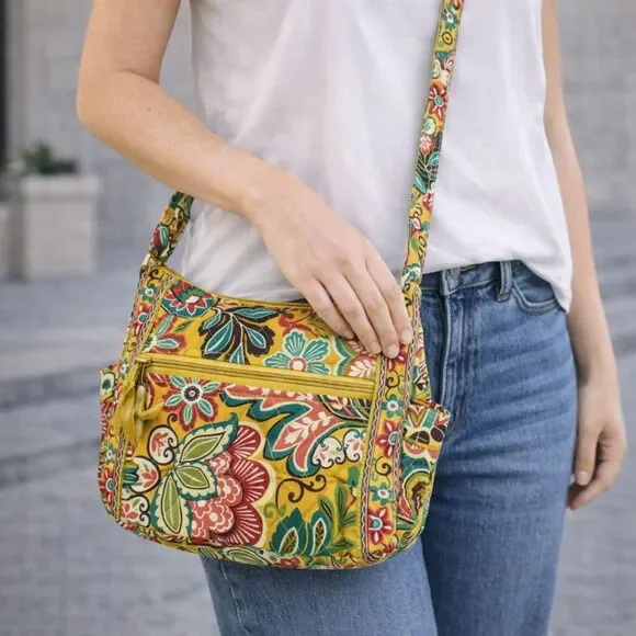Vera Bradley Purse Retired Provençal Pattern Medium Shoulder Bag