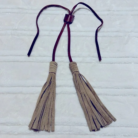 Genuine Leather Bag Accessories Tassels
