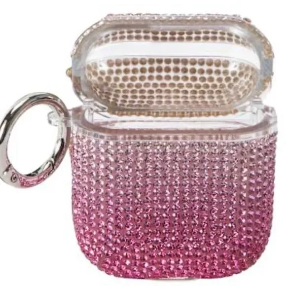 🛍️Pink Rhinestone AirPods Bling Case for AirPods Gen1/2 💥