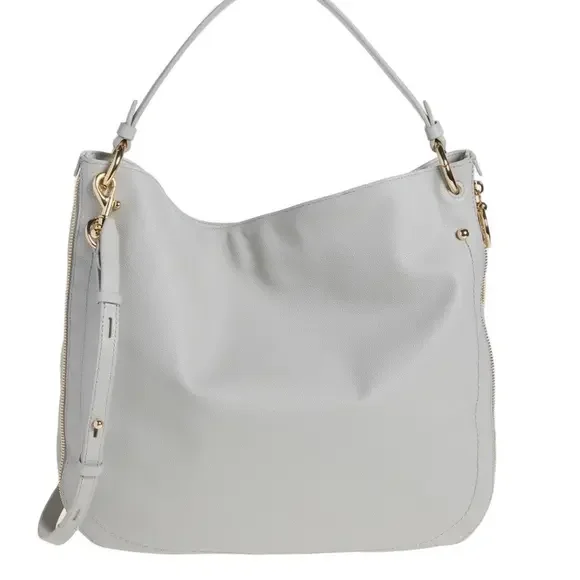 Rebecca Minkoff Pumice Gray Jody Convertible Leather Hobo Handbag Purse - NWT