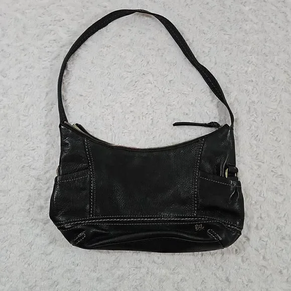 The Sak ‘Kendra’ Black Leather Soft Hobo Shoulder Bag Vegan Leather