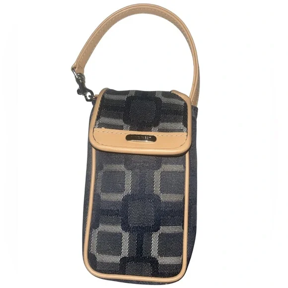 Nine West Vintage Y2K Cell Phone Wristlet Organizer - Geometric Print