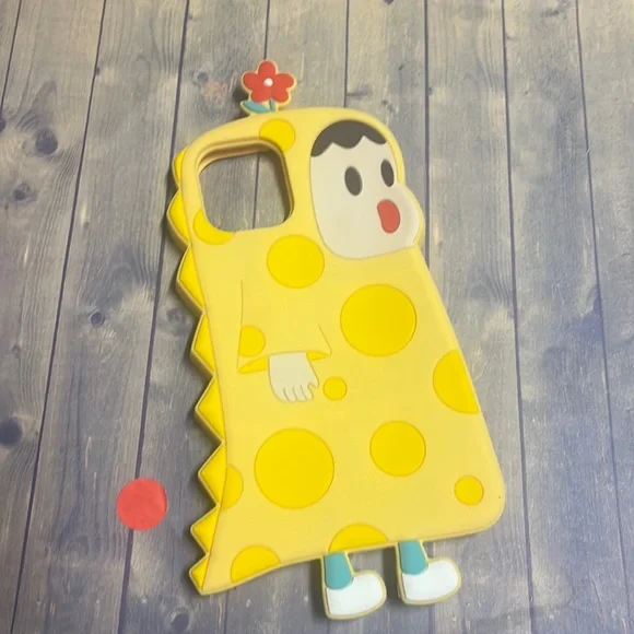5for$10 iPhone 12 pro max silicone Dino boy phone case - Cute case