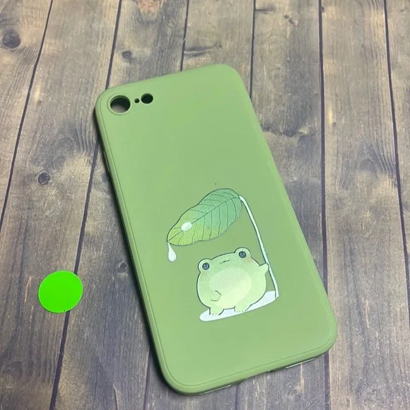 5for$10 iPhone 7 iPhone 8 Phone case Green frog with leaf - NWT