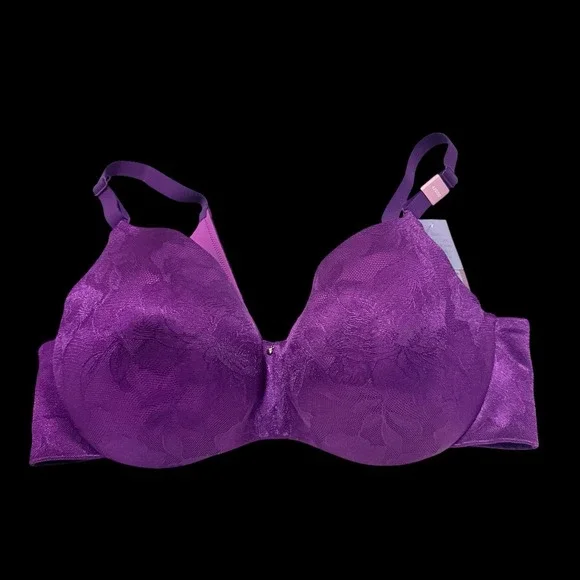 NWT‎ Cacique 42ddd Purple Lightly Lined Balconette Back Smoother Underwire