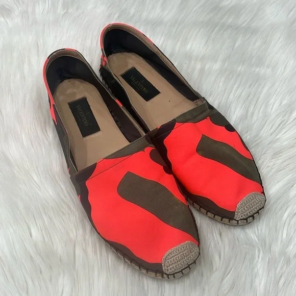 VALENTINO Neon Camo Espadrilles