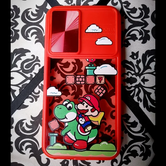 ⭐️❤️ Samsung Galaxy A34 A53 A73 Super Mario Bros Phone Case Red Nintendo Yoshi