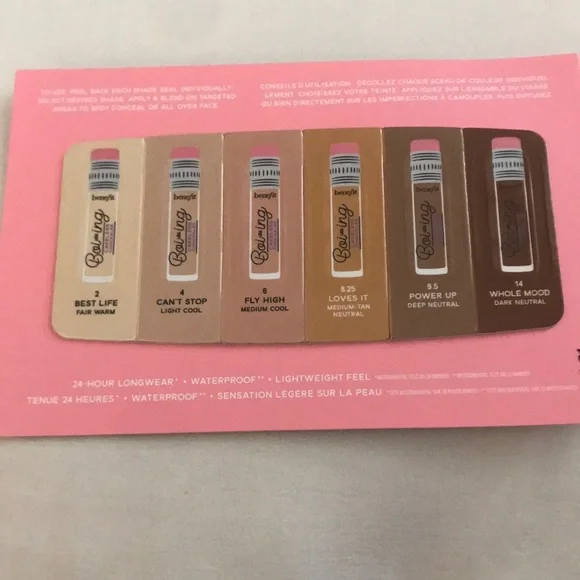 ⚡️FINAL PRICE⚡️ Benefit Boiing Cakeless Concealer Sample Card
