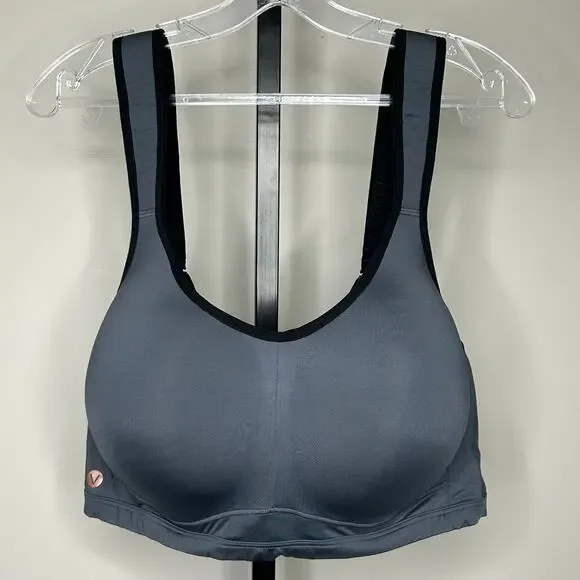 Livi Sports Bra-48D-gray black adjustable‎ underwire