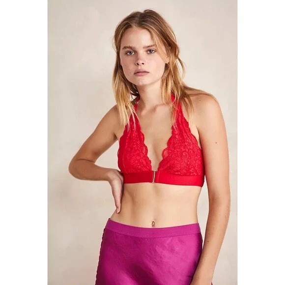 NWT We Are HAH Groupie Bralette - siren red