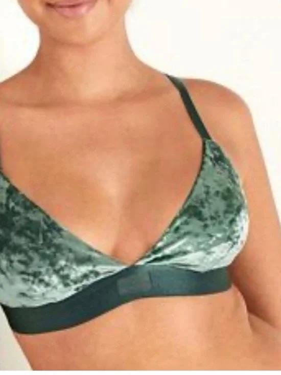 PINK Victoria Secret women’s Velvet Triangle Bralette size XL NWT
