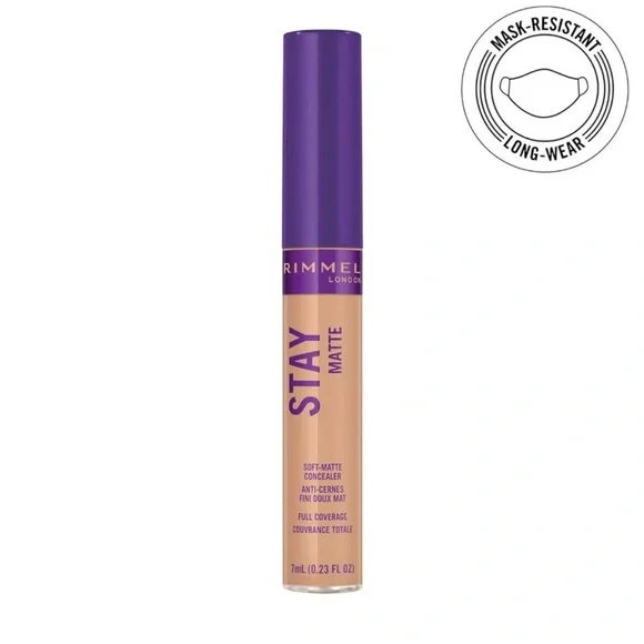 Rimmel London 120 Vanilla Stay Matte Concealer 0.23 fl oz Full coverage NEW