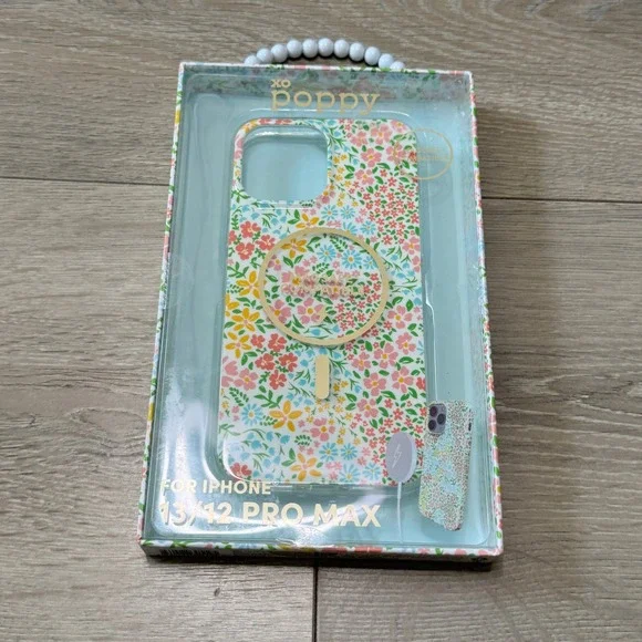 XO Poppy for iPhone 13/12 Pro Max MagSafe Floral Phone Case NIB