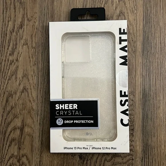 CLEAR-OUT New iPhone 13/12 Pro Max Sheer Crystal Casemate Case