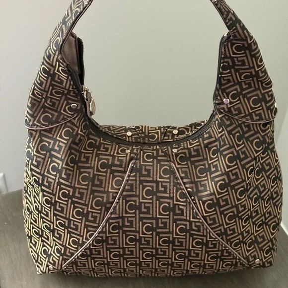 Liz Claiborne Monogram Handbag - Brown