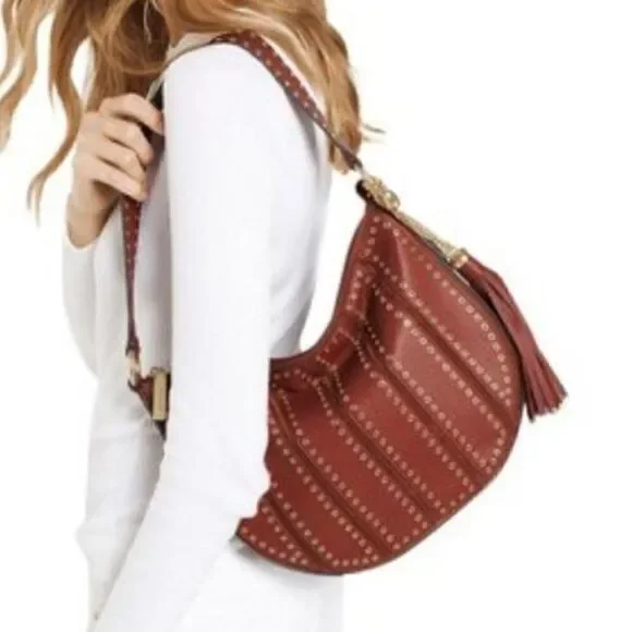 Michael Kors Brooklyn Grommet Hobo Shoulder Bag