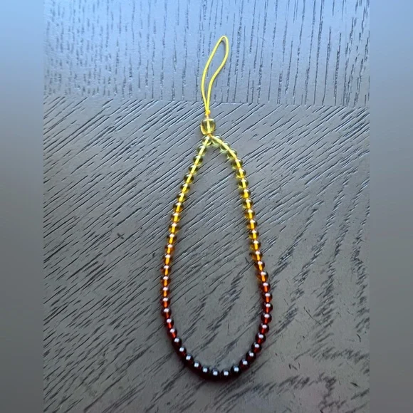 Amber phone charm