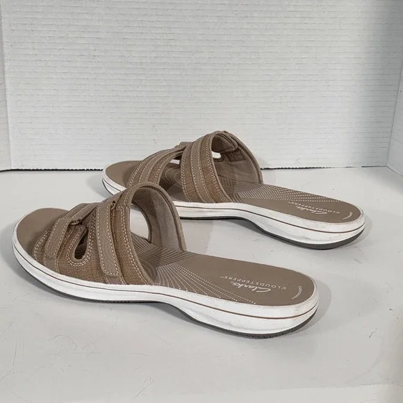 Clarks Breeze Piper Warm Beige Women's 11 Comfort Sandals 26171355