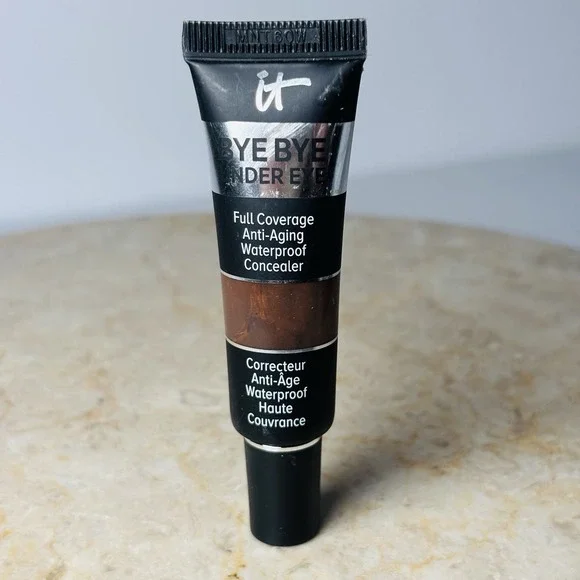 New! it Cosmetics BYE‎ BYE UNDER EYE WATERPROOF CONCEALER 45.5 DEEP EBONY(C)