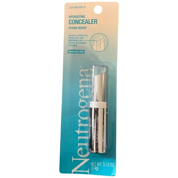 Neutrogena Hydro Boost Hydrating Concealer Hyaluronic 0.12oz Light/Medium 30‎
