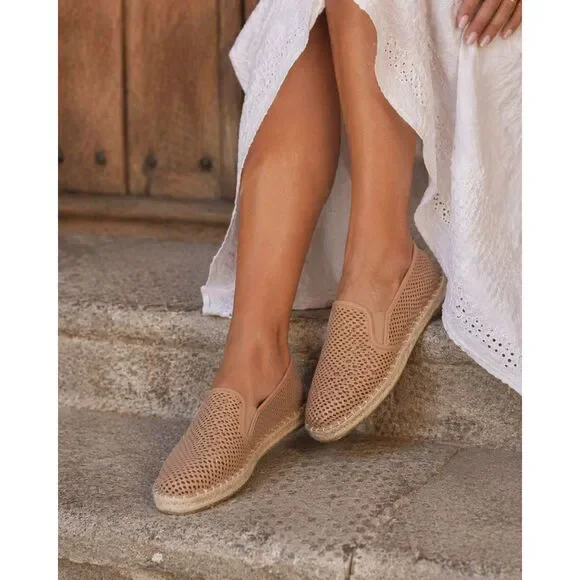 Steve Madden Loafers Perforated Tan Leather Women's Size 9.5
