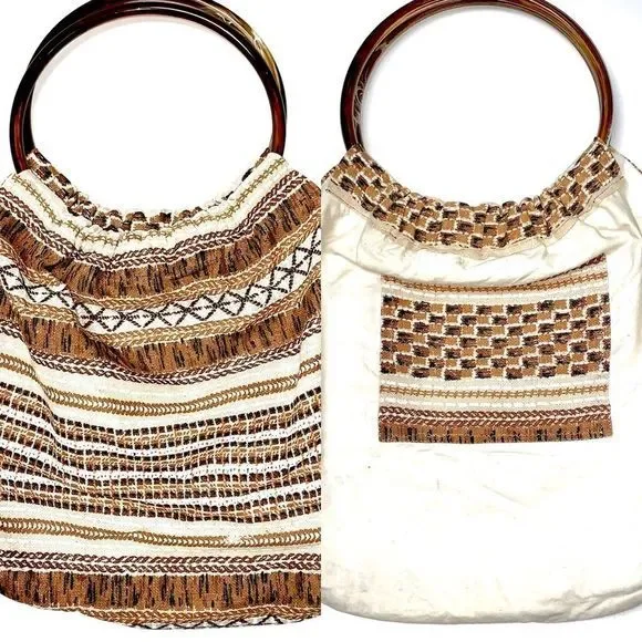 reversible handmade boho bag