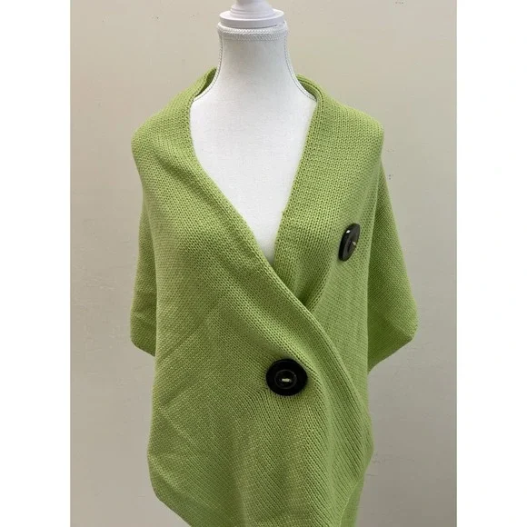2 Button Lime‎ Green Wrap