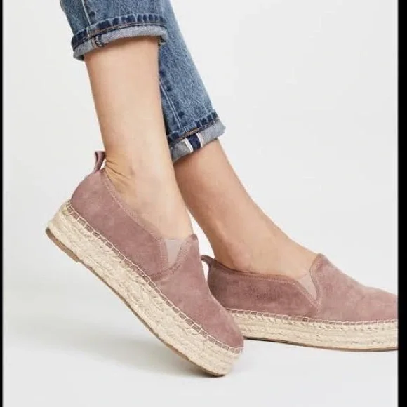 Sam Edelman Carrin Suede Platform Espadrille Size 10