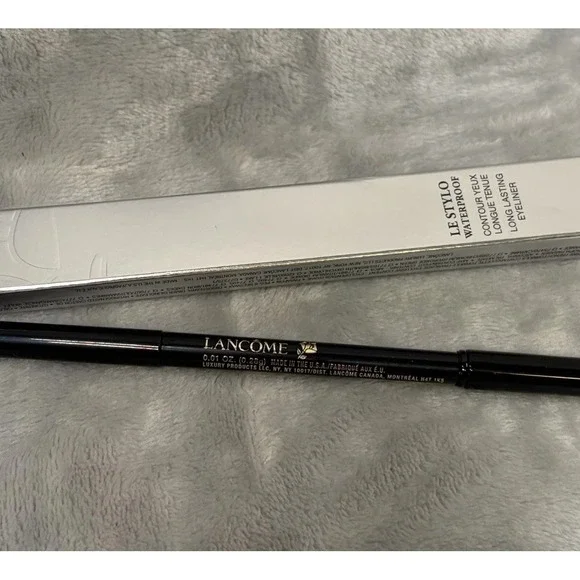 Lancome Le Stylo Waterproof Eyeliner Noir Black Smudge End NIB Discontinued